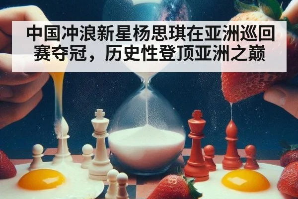 中国冲浪新星杨思琪在亚洲巡回赛夺冠,历史性登顶亚洲之巅